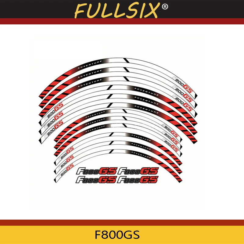 

Motorcycle Wheel Decals Reflective Edge Outer Rim Stripes Sticker for BMW F800GS F800 GS F 800GS F 800 GS