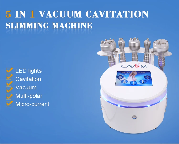 Домашняя портативная машина для похудения RF вакуумная кавитационная машина био светодиодный для сжигания жира в форме тела 5 в 1 с CE