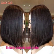 Lincoln Bob!Cute Brazilian Short Bob lace front wig and Bob Full lace wigs Cool Style for black women and White natural hairline