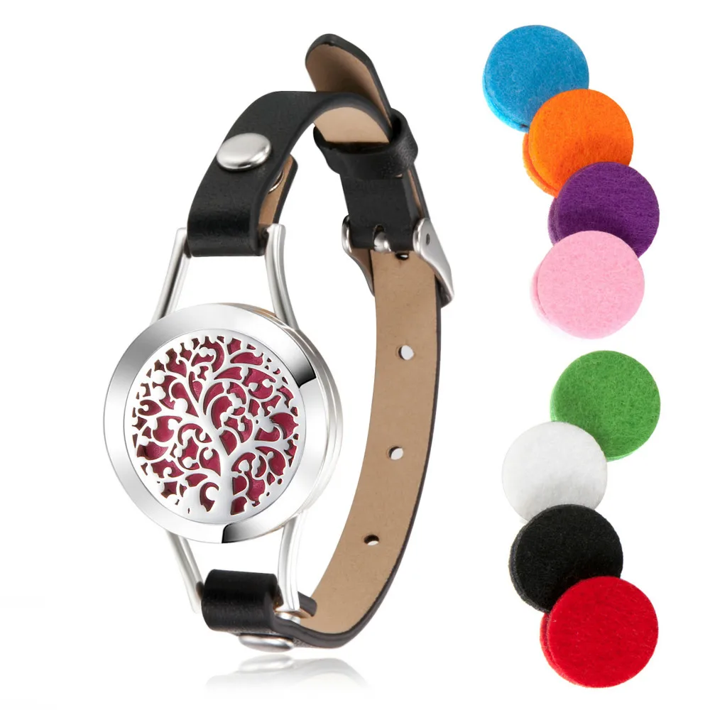 25mm Aromatherapy Bracelet locket Essential Oil Diffuser Bracelets for