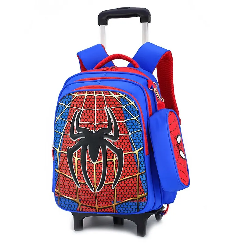 

Trolley Children School Bags Kids Backpacks With Wheel Trolley Luggage For Boys backpack Mochilas Escolar Backbag kids Schoolbag