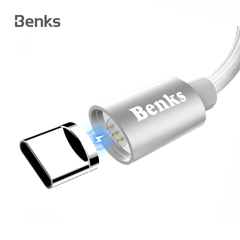 

Benks Magnetic Cable Type C Cable Magnet Charger Data Type -c Fast Charging Cables For Xiaomi Huawei Samsung USB C Wire Cord