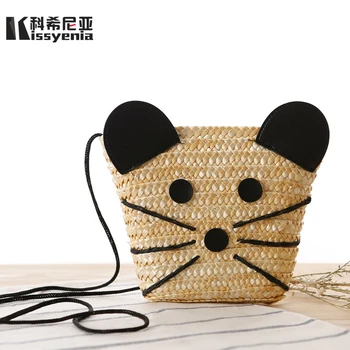 

Kissyenia Handmade Bohemia Straw Bags Women Cute Mini Bali Rattan Beach Woven Bags Knitted Summer INS Hot Wicker Bags KS1114
