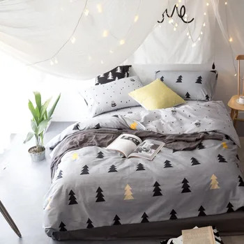 

IvaRose 100% Cotton Bedding Set Bedcover Sets tree Duvet Cover Sets Bed Sheets Adults Kids Housse De Couette King/Queen/Twin