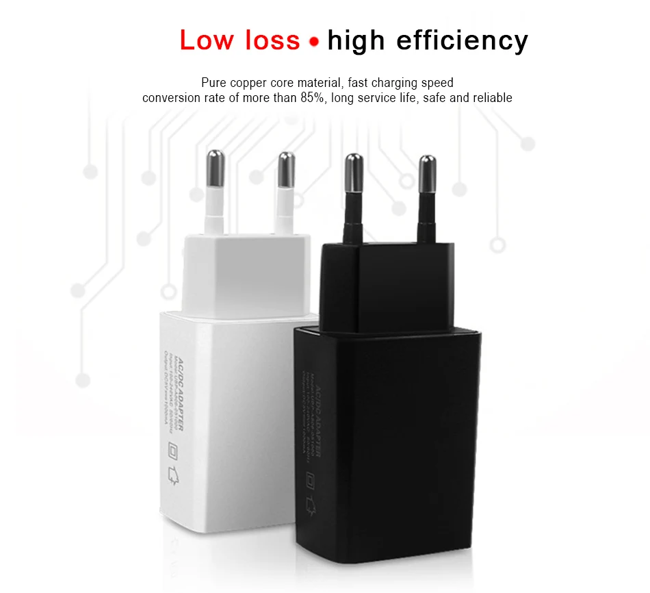 !ACCEZZ EU Plug Adapter Travel Wall Fast Charge For iPhone X 8 Samsung S9 S8 Universal Quick Charging Mobile Phone USB Charger  (5)
