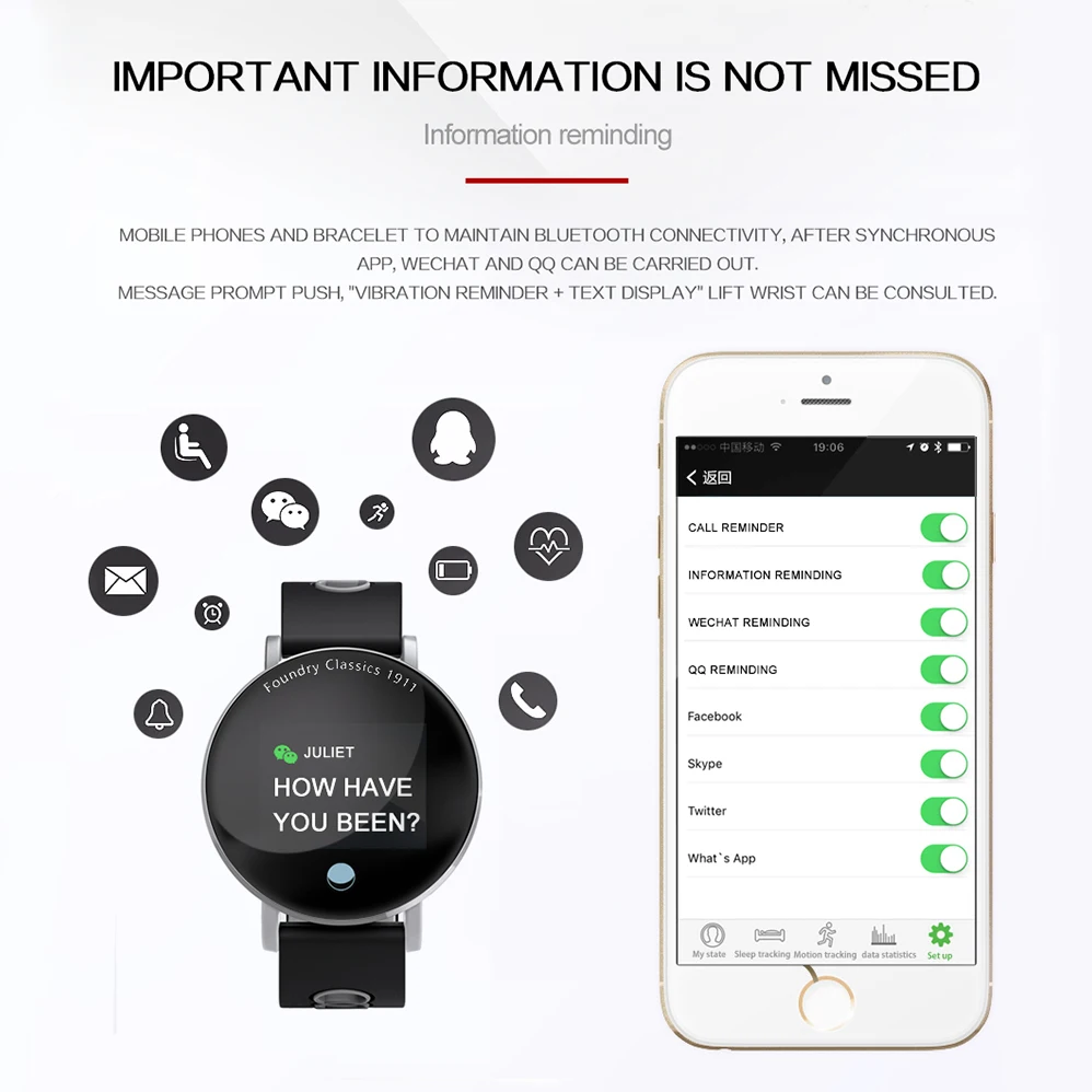 COLMI IP68 Waterproof Smart Watch Blood Oxygen Blood Pressure Heart Rate Monitor Smart Bracelet Fitness Tracker BRIM Smartwatch