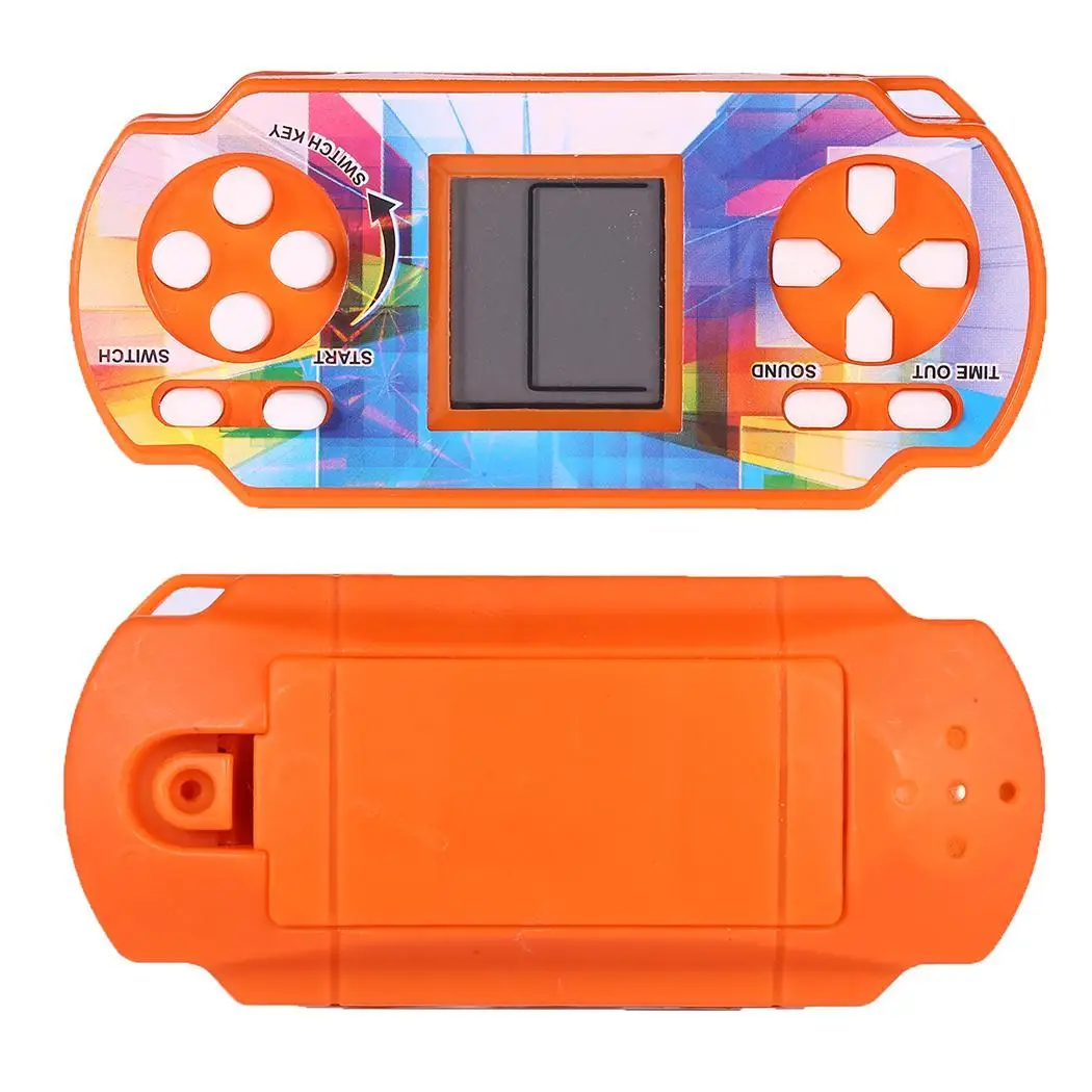Mini Classic Tetris Electronic Game Machine Children Puzzle As picture Handheld Console 2 x AAA Batteries | Электроника