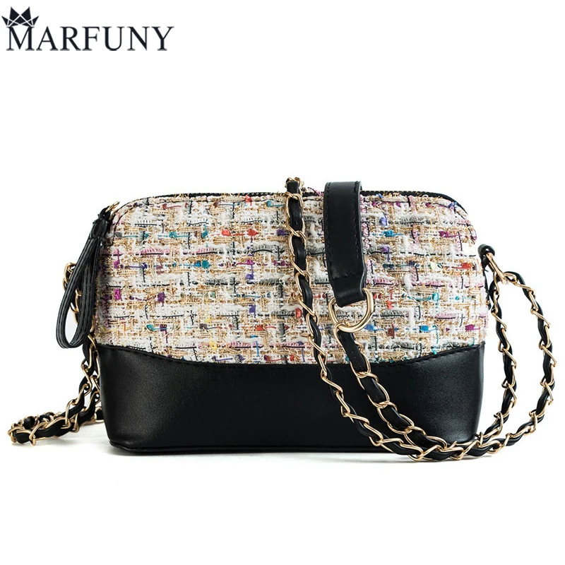 

MARFUNY Brand Flap Women Bag Female Messenger Bags Handbags Shine 2018 New Chains Crossbody Bags For Women Luxury Bag Sac A Main