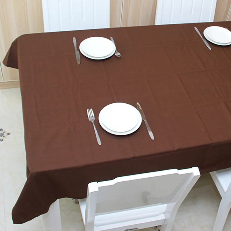 

Modern Bohemian Style Brown DecorativeTable Cloth Dinner Table Cover For Home Mantel Desechable Mexican Party Decorations