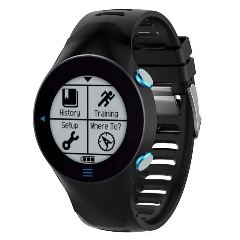  New Replacement Watch Band For Garmin Forerunner 610 Smart Watch Strap Rubber Watchband Black High  - 32956837030