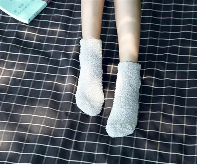 Агэу зимние теплые носки сна этаж дома пушистый нечеткой носки Для женщин зимние носки Носки милые забавные