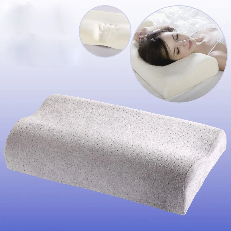 Ортопедическая подушка из пены памяти защитная подушка для шеи подушка из волокна медленный отскок мягкая подушка Массажер для здоровья