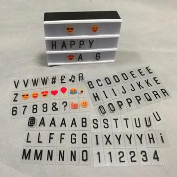 

A5 Size LED Combination Light Box Night Lamp DIY Letters Cards USB Powered Cinema Lightbox DAG-ship