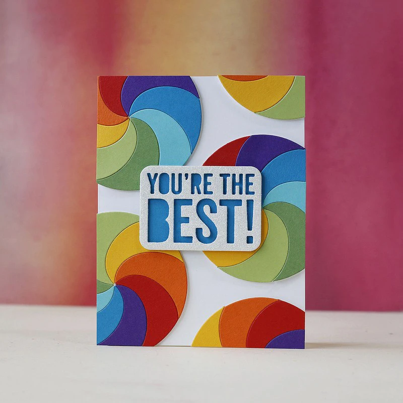 

JC Letters Metal Cutting Dies for Scrapbooking YOU'RE THE BEST Die Cut Embossing Folder Card Making Template Stencil Craft 2019