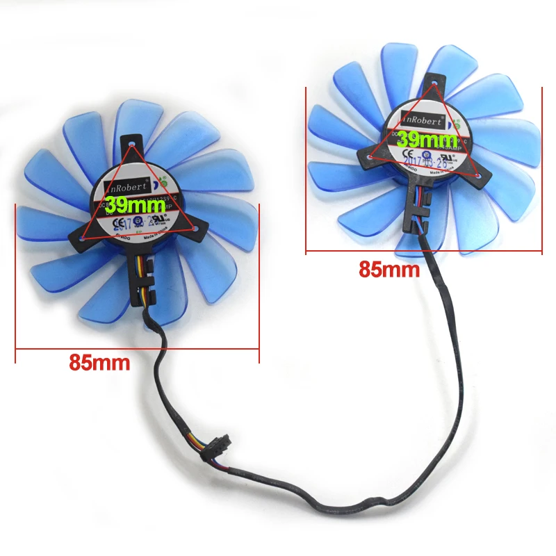 NEW 85mm FDC10U12S9-C RX 570 GPU VGA Alternative 4Pin Cooler Fan For HIS RX 570 IceQ X 4GB 8GB RX470 Graphics Card Cooling Fan
