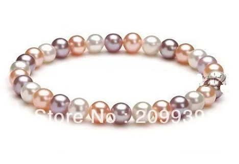 

huij 00202 7-8mm natural AAA+ pearls bracelet sets