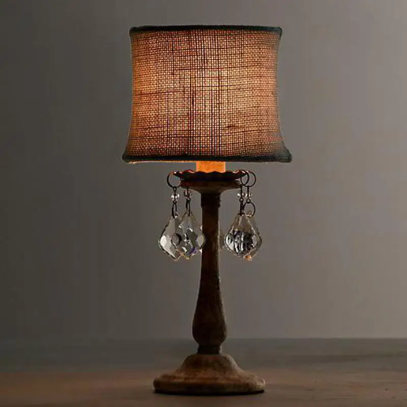 study room mini table desk Light reading lighting with fabric shade office bedroom Antique Led standing Lamp lustre | Лампы и