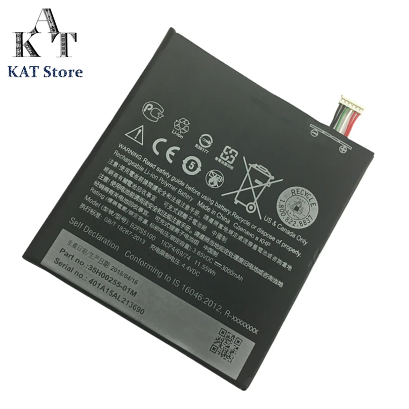 

KAT Mobile Phone Batteries For HTC One X9 Desire 10 pro X9U X9E E56ML 3000mAh Li-ion Battery B2PS5100 Quality Guarantee + Tools