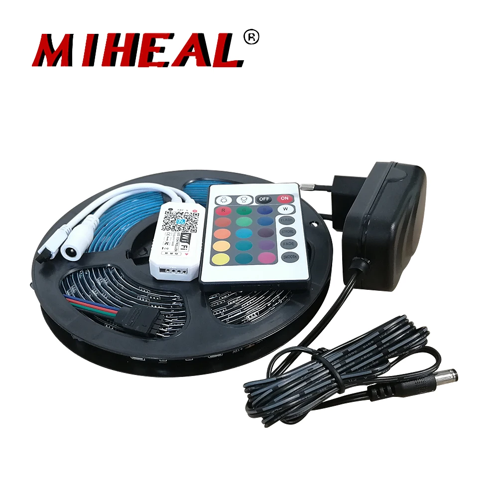 Wifi музыка светодиодные полосы света управление SMD5050 DC12V 30 светодиодный s/m гибкая