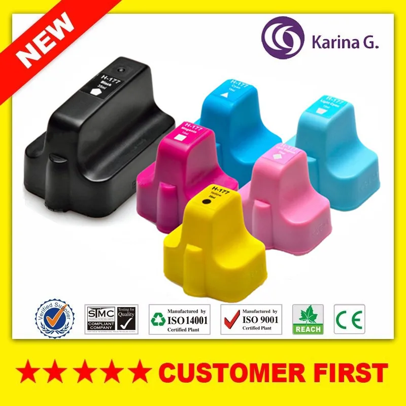 

6X Compatible for HP177 suit for C5140 C5150 C5180 C5185 D7145 D7155 D7160 D7163 D7345 D7355