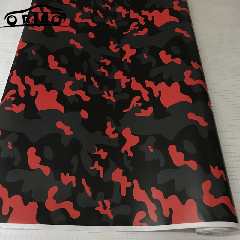 Black Red Vinyl Film Sticker-1