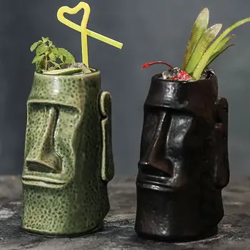 

1pc Stark figure tiki cocktail Hawaii Ceramic cup Tiki Mug