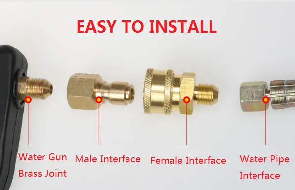 14 мм/22 мм высококачественные латунные мужские и женские наборы адаптер распылитель водяного пистолета замена сопла