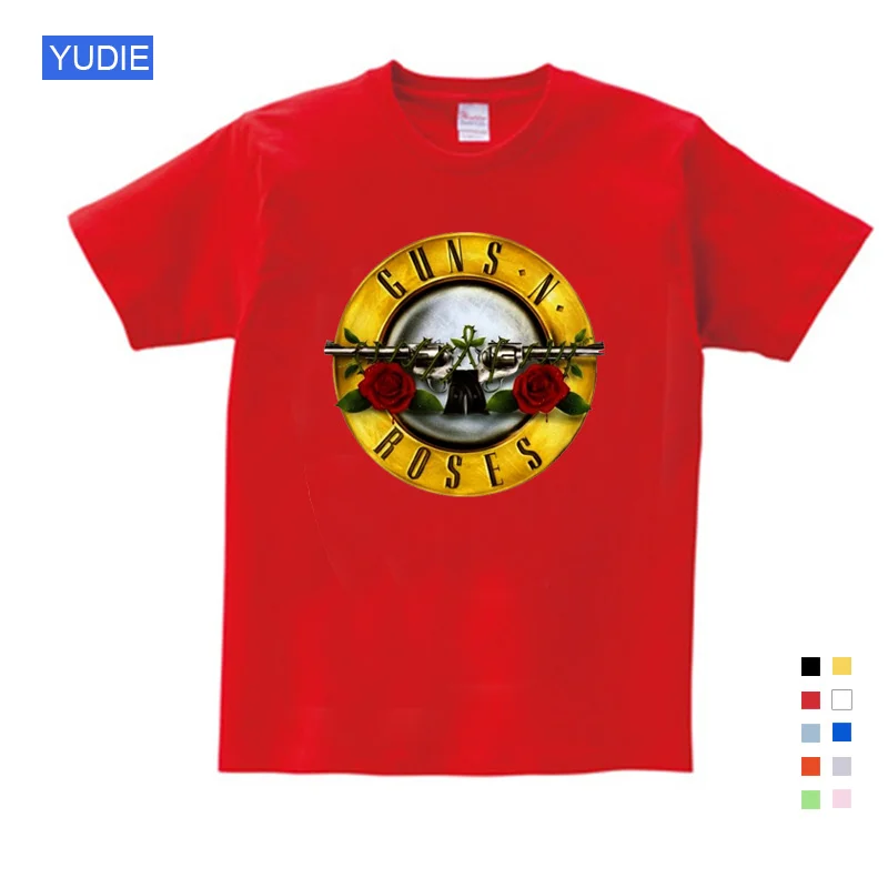 Праздничная футболка с надписью «Must guns N Roses» футболка для мальчиков футболка с круглым вырезом из чистого хлопка Детский костюм для маленьких мальчиков и девочек
