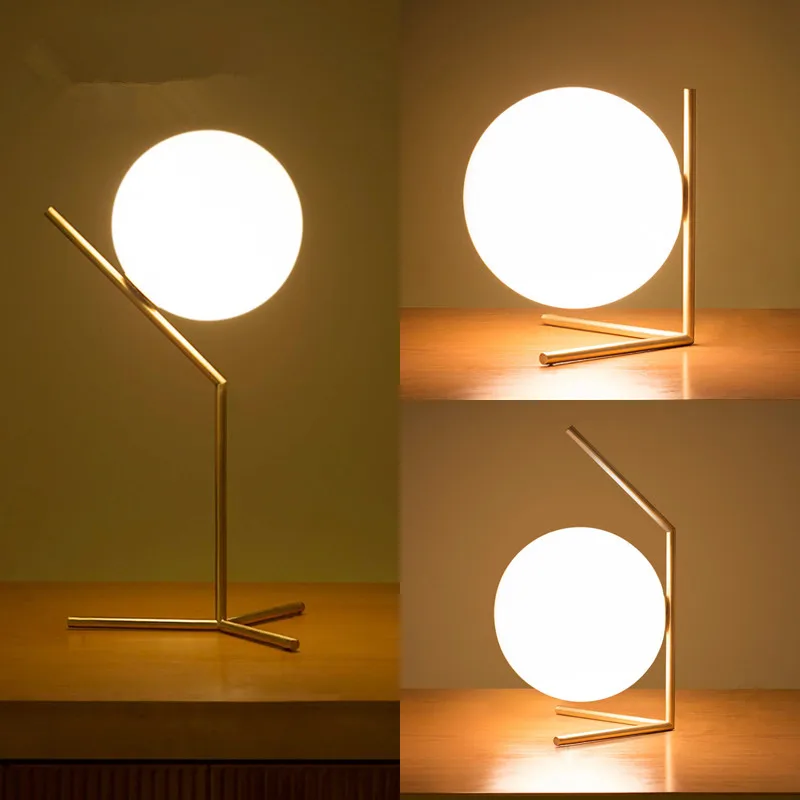 round globe table lamp