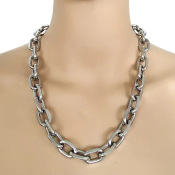 

Handmade Men Women Unisex Punk Chain Necklace Punk Street Choker Metal Collar Gothic Kolye Hip Hop Ketting