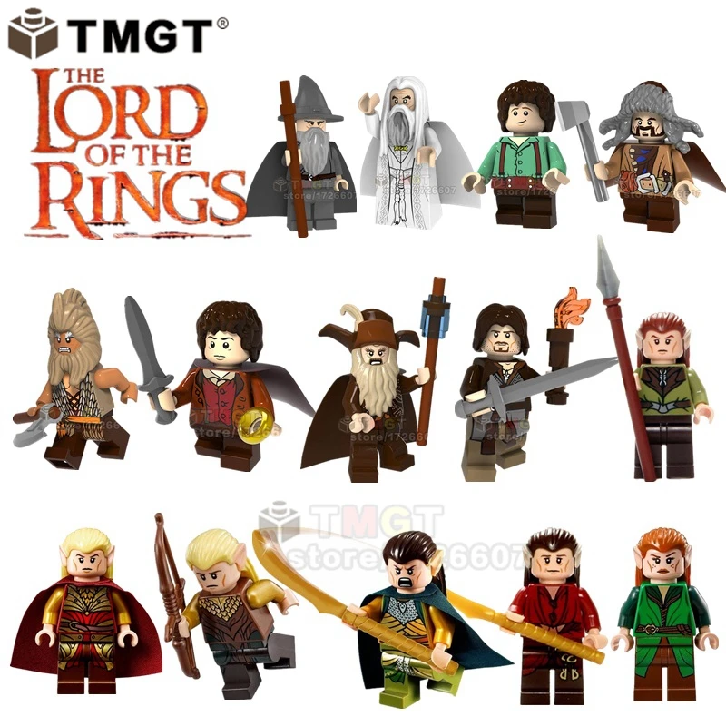 

TMGT Single Lord of the Rings Samwise Gamgee Frodo Baggins Gandalf Radagast Building Blocks Toys for Children