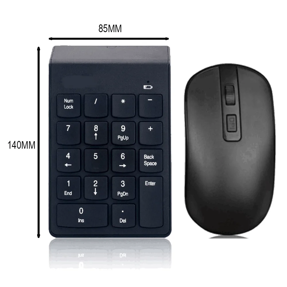 

Mini Numeric keyboard,2.4G Mini USB Numeric Keyboard and Mouse Combo with Usb receiver for Office Laptop Desktop PC Notebook