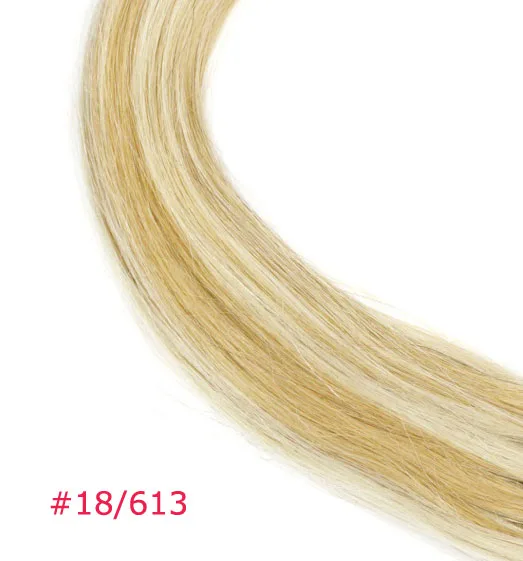 ZZHAIR 1 г/локон 1"-22" Искусственные волосы одинаковой направленности Петлевое микрокольцо волосы человеческие волосы для наращивания капсулы кератиновые волосы из бисера 50 шт/упаковка - Цвет: P18/613