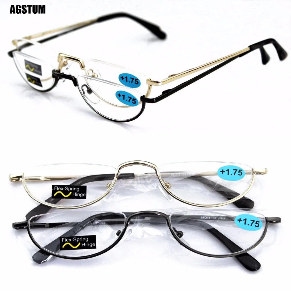 Agstum Mezza Luna Mens Dell'annata Delle Donne Cerniera A Molla Occhiali Da  Vista Occhiali Da Lettura + 1 + 2 + 3 + 4|eyeglass reading  glasses|eyeglasses readingreading glasses - AliExpress