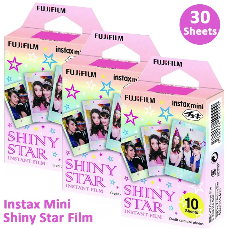 Fujifilm-papel fotográfico para cámara Instax Mini 9, 10/20/30 hojas, color  negro, caramelo, Pop