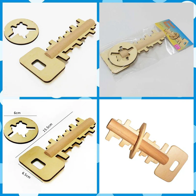 Us 1 2 Wooden Key Lock With Maze Disassembled Toy Intellectual Educational For Children Adult In Puzzles From Toys Hobbies On Aliexpress Com