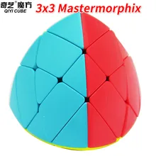 Qiyi 3x3 Mastermorphix магический куб без наклеек 3x3x3 куб головоломка выпуклая Пирамидка развивающие игрушки