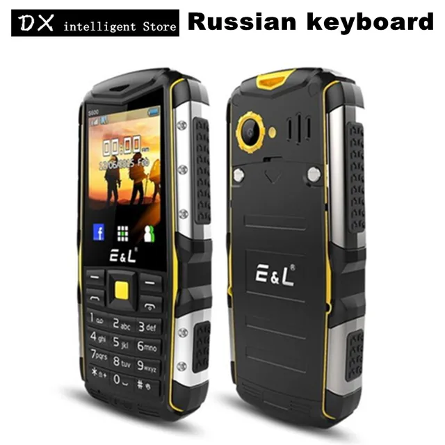Best Price Original E&L S600 2.4" Screen Russian keyboard Dual Sim Mobile Phone Big Speaker flashlight FM IP68 Waterproof Rugged Cell Phone Best Price Original E&L S600 2.4" Screen Russian keyboard Dual Sim Mobile Phone Big Speaker flashlight FM IP68 Waterproof Rugged Cell Phone