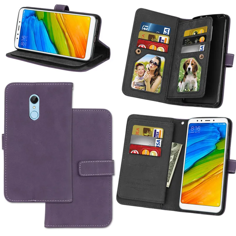 Xiaomi Redmi 5 Case cover Redmi 5 case Luxury Leather Multifunction Nine cards Wallet Flip Phone Bag Xiaomi Redmi 5 Phone Case29