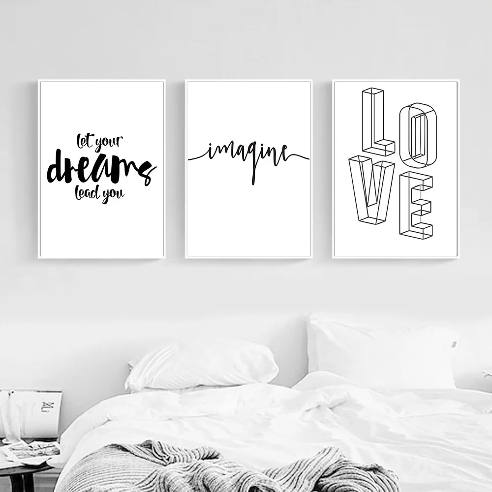 Motivational Wall Art Canvas Posters and Prints Minimalist Geometry