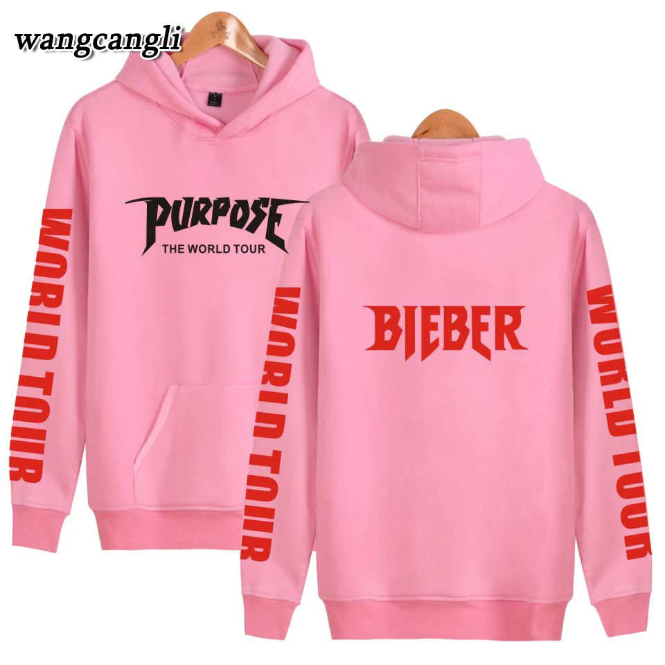 2019 Justin bieber purpose tour Kpop fashion Winter hoodie and harajuku sweatshirt hoodies plus size long sleeve Jacket Coat