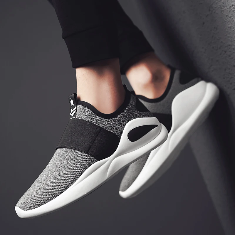 Hemmyi с волнообразным краем Zapatos De Hombre без застежки сетчатым верхом дышащая