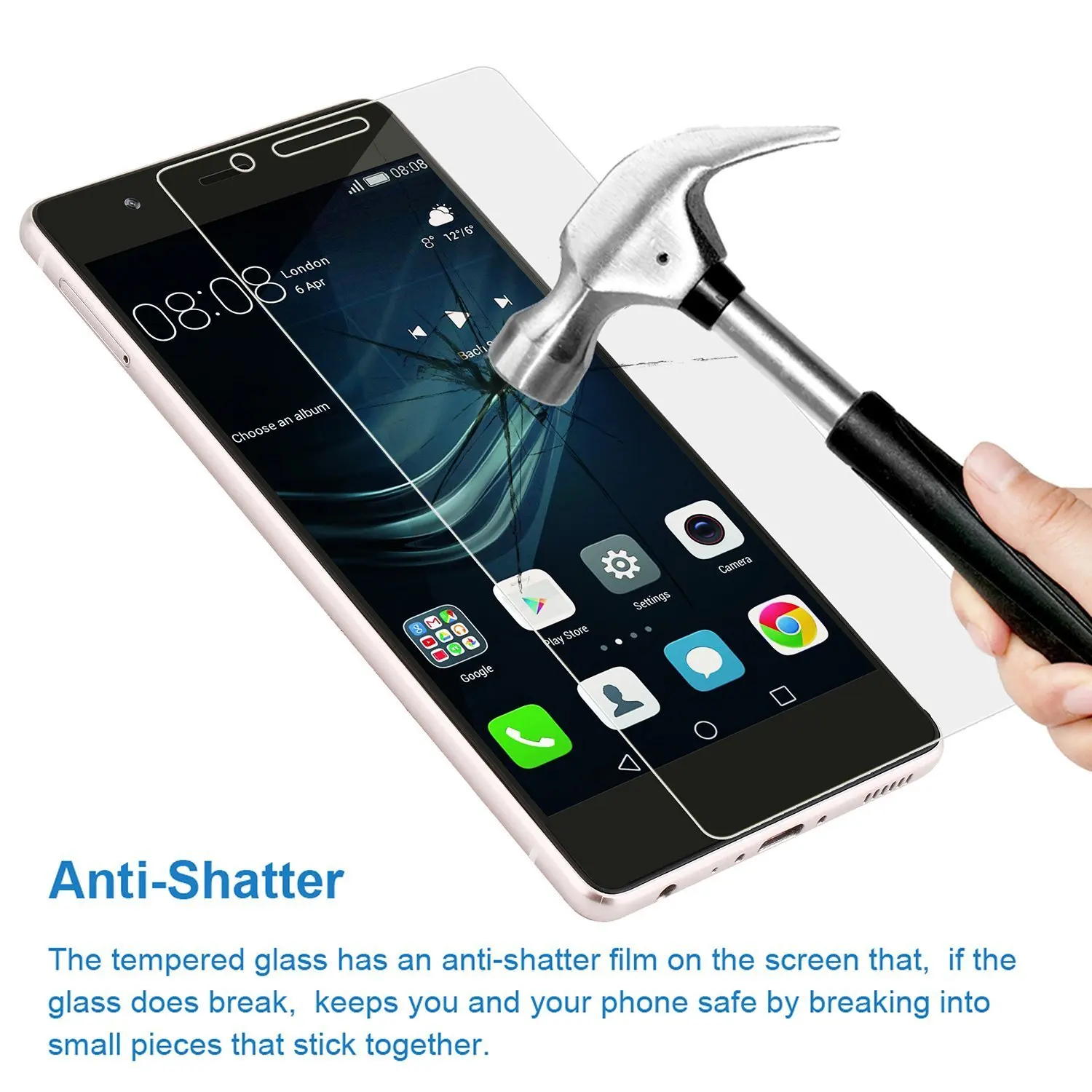 защитное стекло 9 h 2. 5d закаленное для Huawei P20 lite pro Y6 Pro Gr3 G9 Lite Screen Protector Honor 4c 7 8 4x 5x 6x