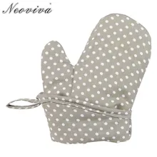Neoviva термостойкие хлопковое одеяло Прихватки для мангала детей набор из 2 в горошек сахар коричневый с подогревом духовка варежки Forno Eld