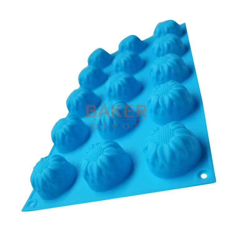 15 решеток шоколадная форма Подсолнух силиконовая форма для торта силиконовая форма для выпечки CDSM-057