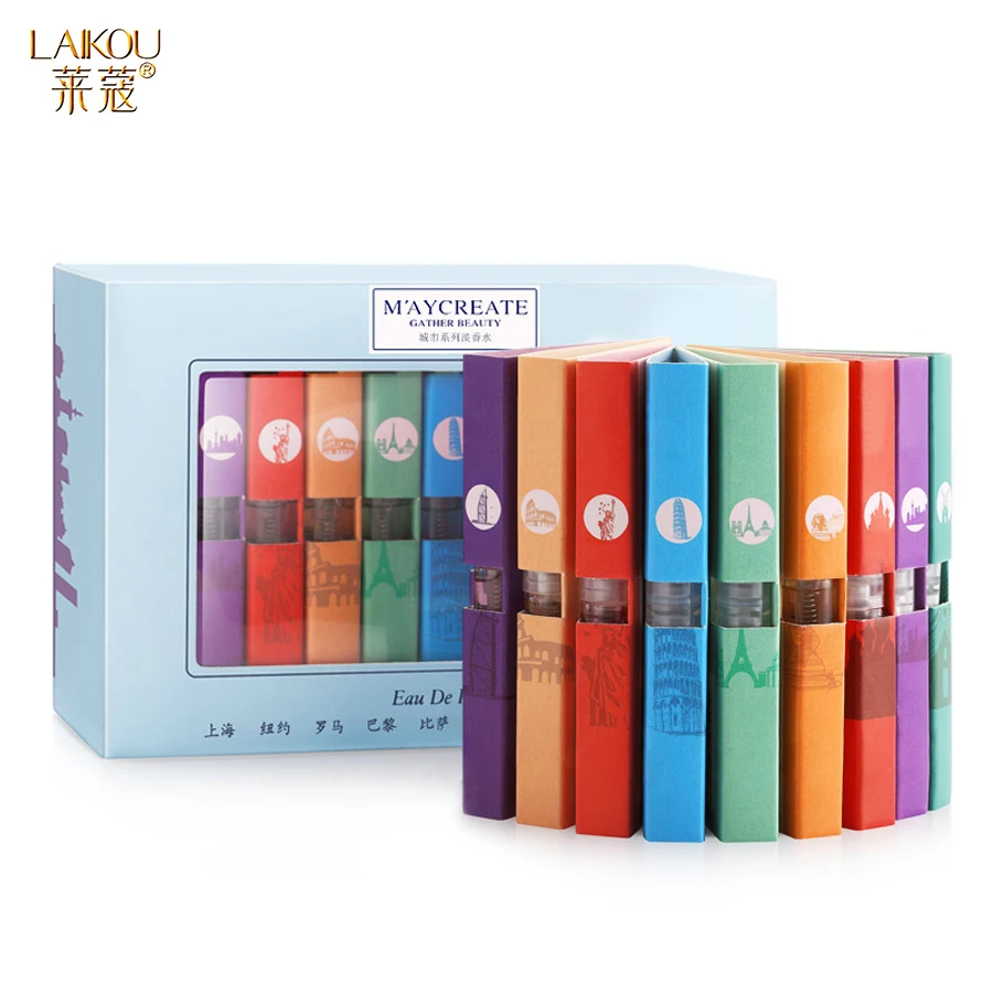 

LAIKOU 9 Pcs 1 Set Mixing Essential Oil Travel Accessories Refillable Perfumed Bottle Deodorant Antiperspirant High Package