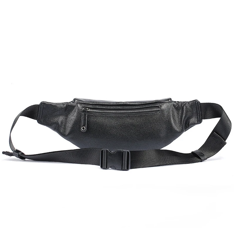 الرجال الخصر أكياس بو الجلود رجل حقيبة صدر للرجال الأزياء Crossbody حقائب كتف الذكور الترفيه السفر الخصر حزمة للجنسين أسود حزمة مراوح