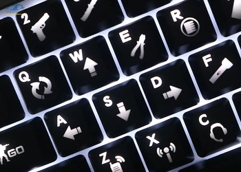

[HFSECURITY] OEM 26 Keys CSGO Backlit Mechanical Keyboard ABS Keycaps