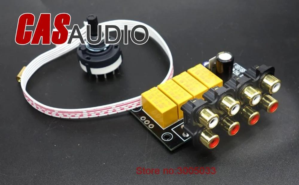 

4 Ways Input Source Selector For Audio Preamp Power Amplifier DIY Kit,4 In 1 Out