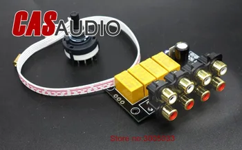 

4 Ways Input Source Selector For Audio Preamp Power Amplifier DIY Kit,4 In 1 Out